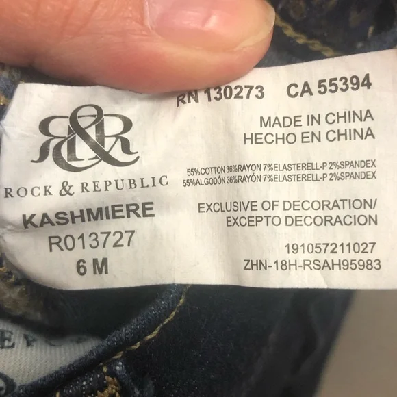 Rock & Republic Kashmiere Legging Dark Wash - Picture 10 of 11